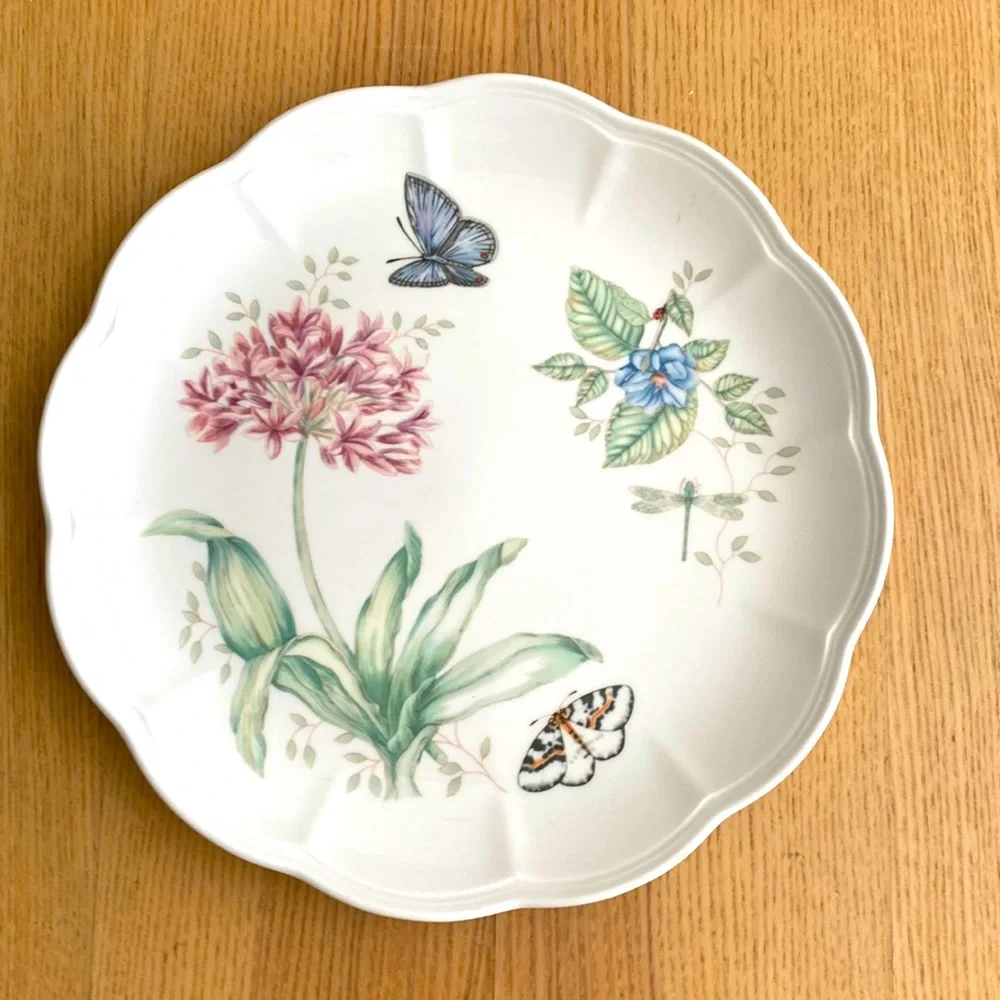 4pcs LENOX butterfly meadow dinner plate set, 11 inches